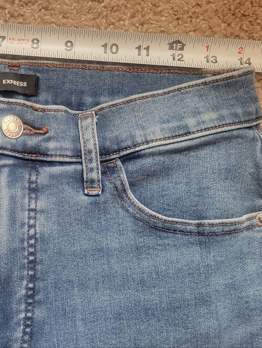 Express Women's Light Blue Bootcut Jeans - Picture 7 of 12
